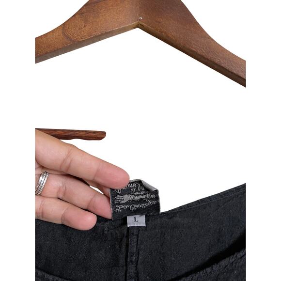 La Bottega di Brunella 100% Linen Relaxed Lagenlook Top Womans Large - Picture 6 of 7